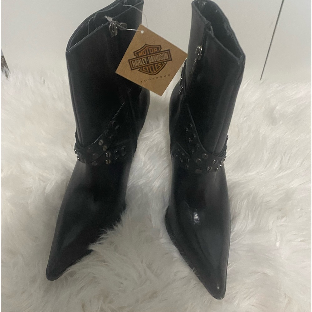 🆕NWT Harley Davidsons black Desiree stilettos size 7 1/2"